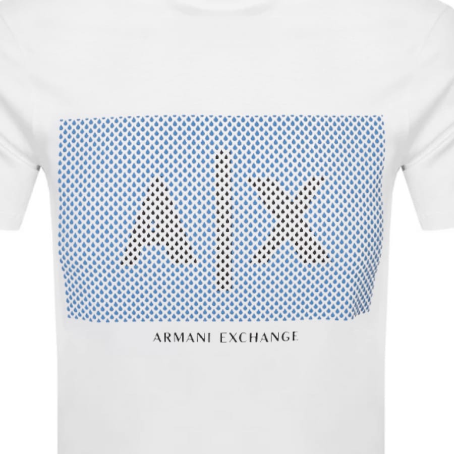 Alternative Image for ProductArmani Exchange Crew Neck Logo T Shirt White3